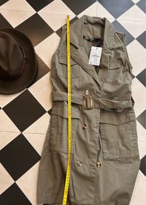 Sleeveless Trench Dress