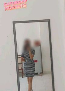 Striped Navy & White T-Shirt Dress