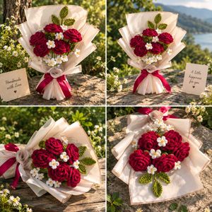Crocheted Flower Bouquet