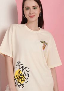 Women Graphic Printed Round NeckCotton T-shirt
