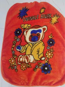 Twinkle Stars Baby Blanket orange colour