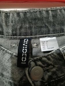 Women's Grey Wide-Leg Jeans