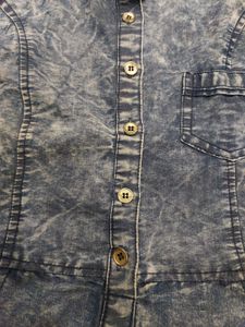 Denim Wash Sleeveless Dress