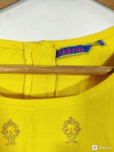 Branded Yellow Gown Style Kurta (Women's)