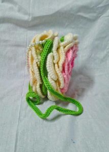Crochet Rose Flower Bag