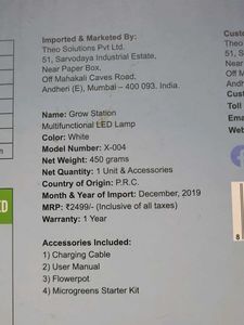 Modern LED Desk Lamp Grow Station
