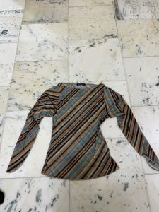 Striped Long Sleeve Top