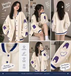 korean Graphic Varsity Jacket unisex
