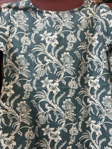 Floral Print Short kurta