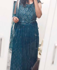 Embroidered Teal Lehenga Choli