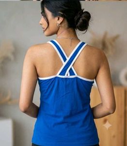 Sparkly Mickey Mouse Graphic Blue Tank Top