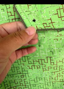 Men's Bright Green Patterned Shorts