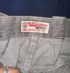 ✨💿ultra baggy Y2K low waist grey denim