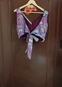 Lavendar Designer Organza Festive Lehanga
