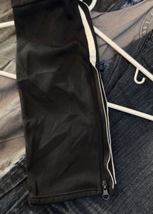 M size Adidas Black lower with White Stripes