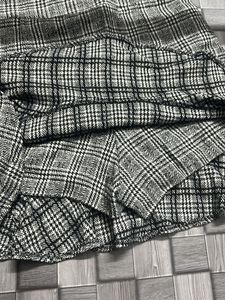 Plaid Ruffle Mini Skirt