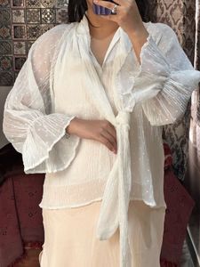 Tie Detail Mesh Top 💖