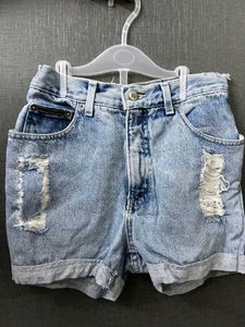 Distressed Denim Shorts