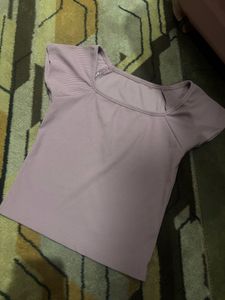 Cute lavender Crop Top