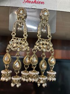 Elegant Dangle Earrings with Pearls