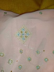 Peach party Saree