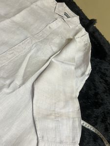 Linen Club White Full Sleeves Shirt