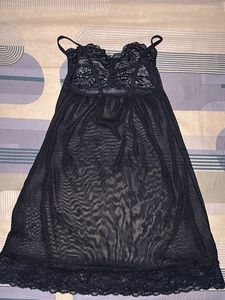 Blue Lace Nightgown Babydoll