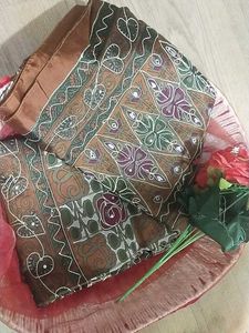 Sequence Work Thread Wor Wok Saree with Blouse