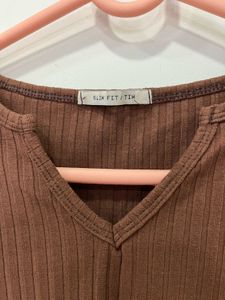 brown top