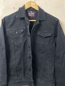 Black U.S. BLUE Denim Jacket