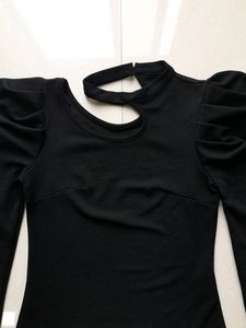URBANIC Black Asymmetrical Top