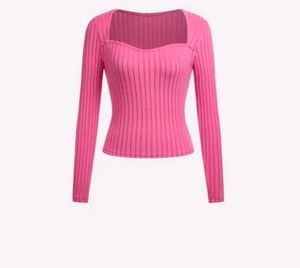 Ribbed Sweetheart Neck Top
