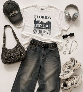 Oversized Florida South Beach T-Shirt