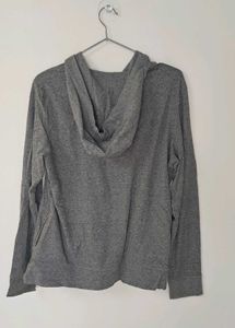 Decathlon Gray Zip-Up Hoodie/Warmer