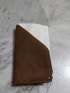 Beautiful Brown & Cream Dress Material
