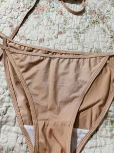 Beige/goldenish Bikini Set From Bali