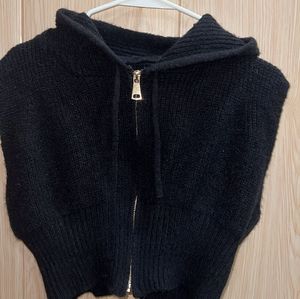Hooded Knit Vest