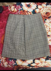 Plaid A-Line Mini Skirt