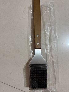 Grill Brush with Wooden Handle