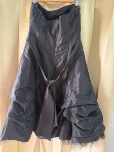 Elegant Strapless Black Party Dress