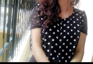 Polka Dot Black Dress
