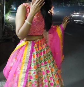 Vibrant Floral Lehenga Choli Set
