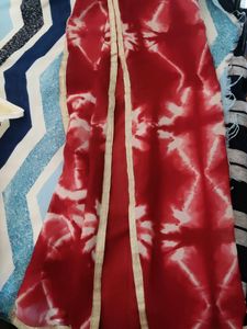 Tie-dye Maroon Xlsize Golden Lace