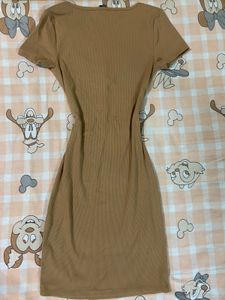 Womens Camel Henly Dress