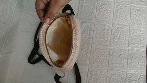 Round Crochet Crossbody Bag