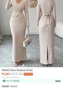 Chic Textured Wrap Dress