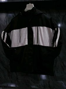 Stylish Black &amp; White Striped Jacket