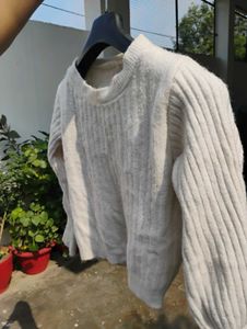 Cozy Cream Knit Sweater