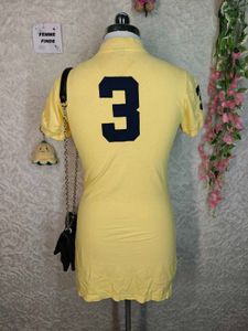 Yellow Polo T-Shirt with Number 3