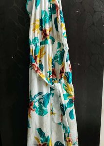 Floral White Dress